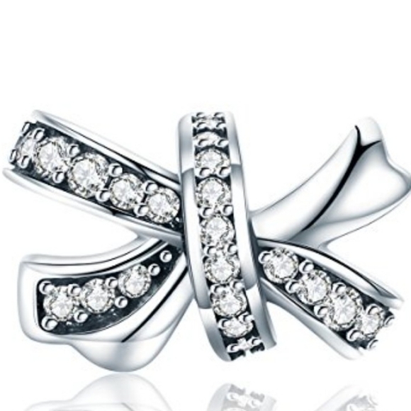 Jewelry - 925 Sterling Silver Bow Charm Bead